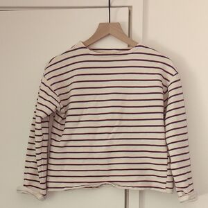 Zara Girls Striped Terry Top